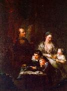  Anton  Graff The Artist's Family before the Portrait of Johann Georg Sulzer oil painting reproduction